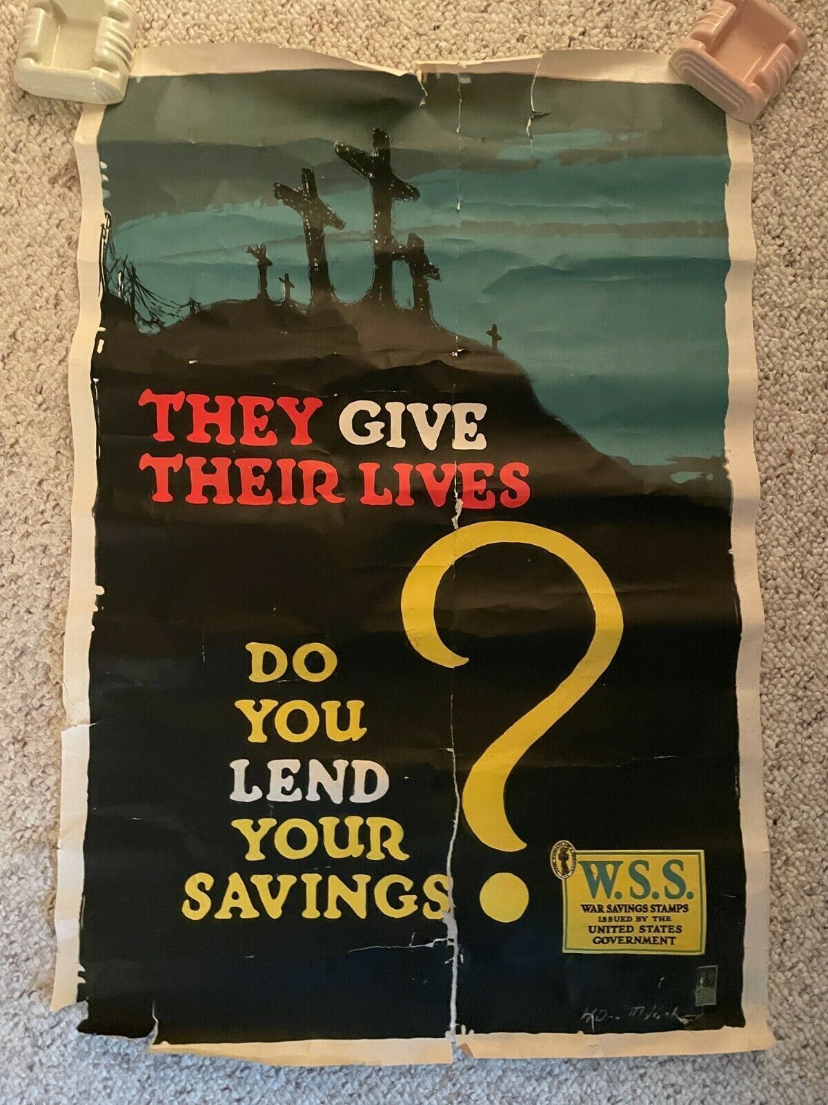 1918 Original American World War I Poster  \