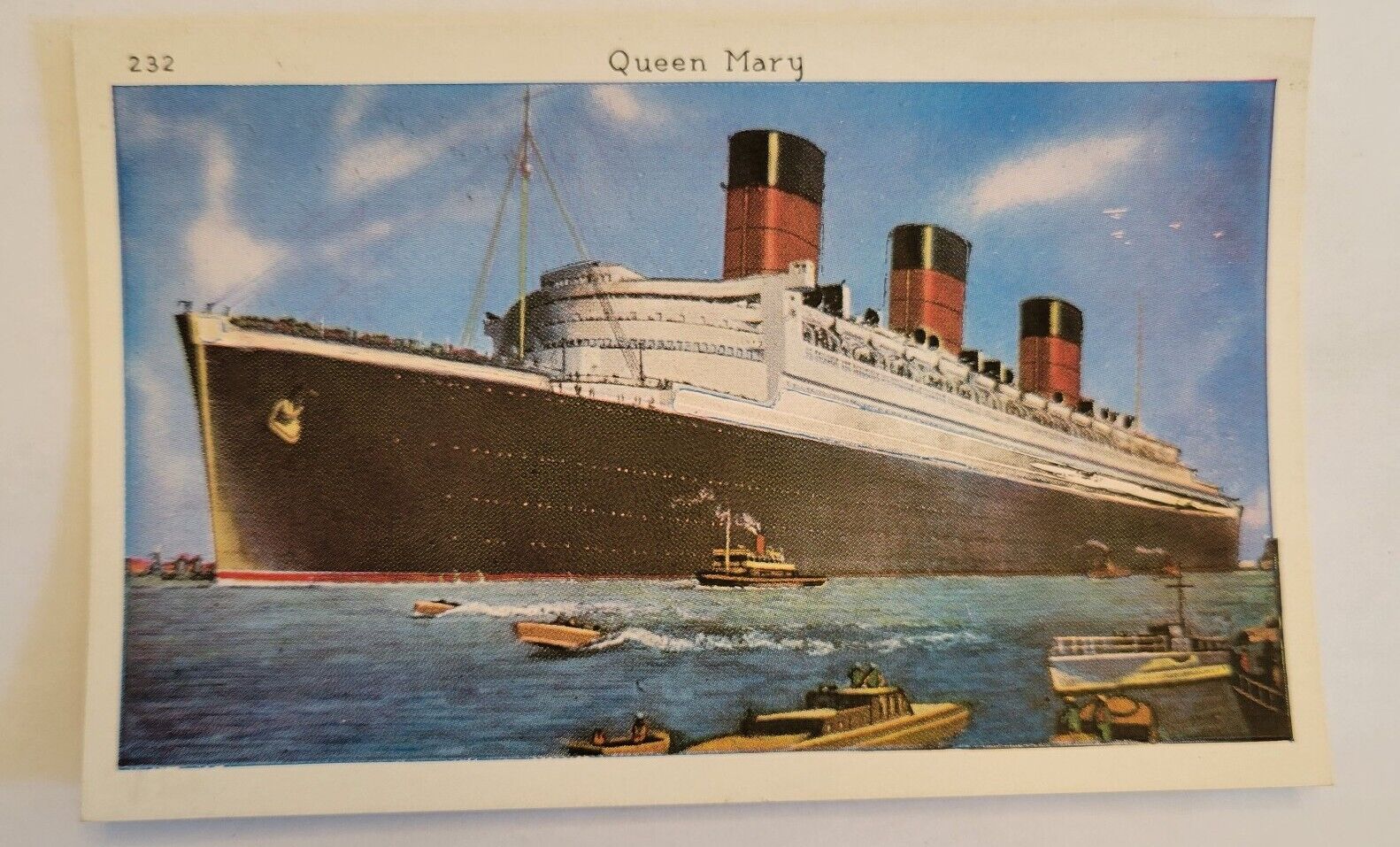   WHITE STAR OCEAN LINER  RMS QUEEN MARY OLDEST SHIP POST 1930\'s CUNARD 