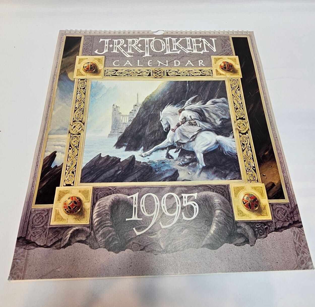 J.R.R. Tolkien Calendar 1995 Lord of the Rings By John Howe Art Spiral 
