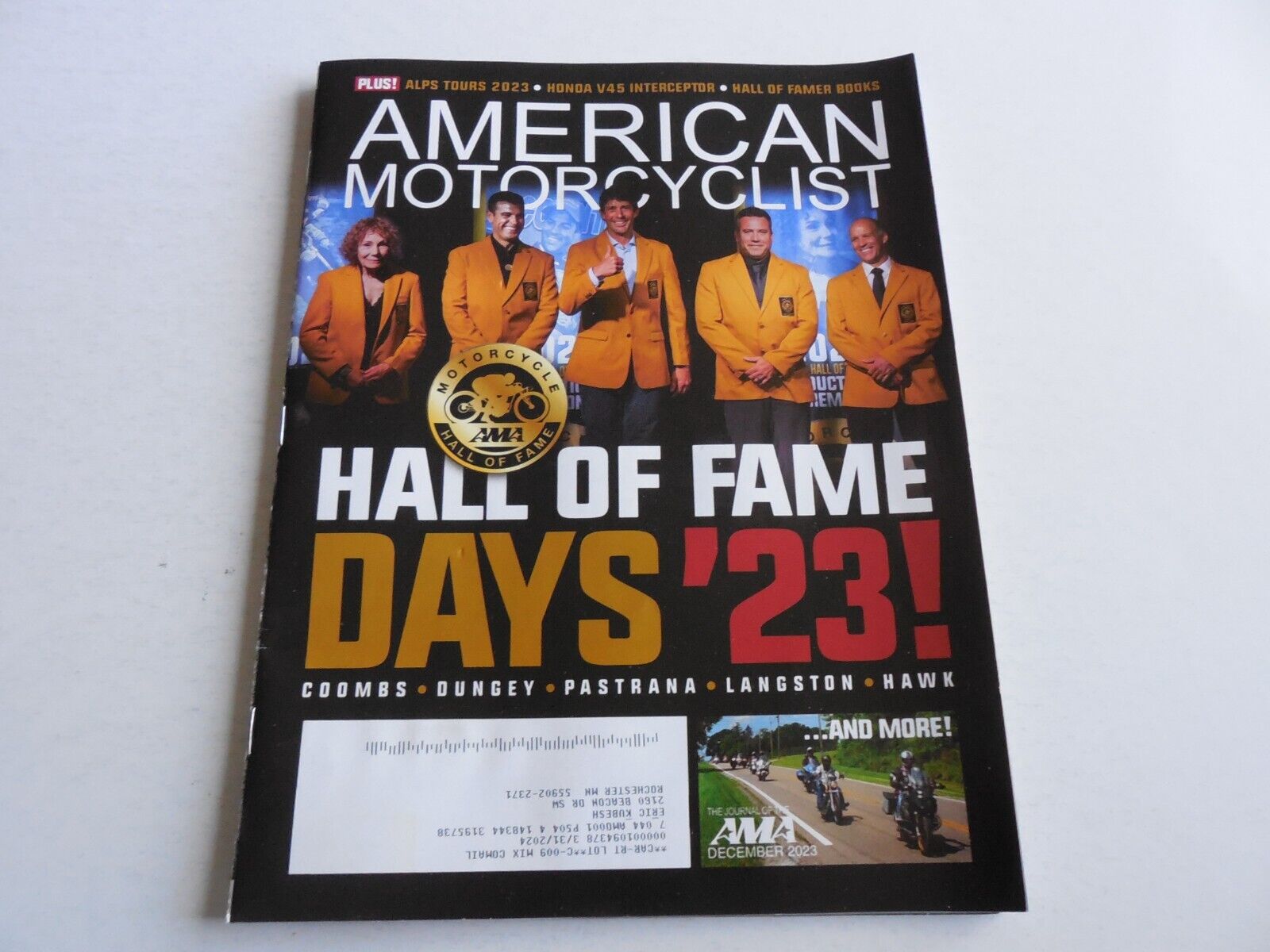 American Motorcyclist magazine 2023 Honda V45 Interceptor 750 feature AMA