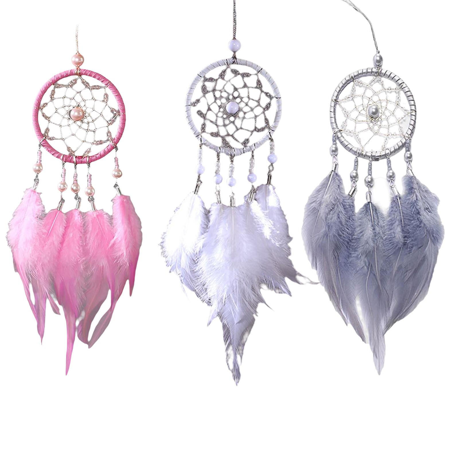 Dream Catcher Circular With feather for Wall Hanging Decoration Home Car Gifts