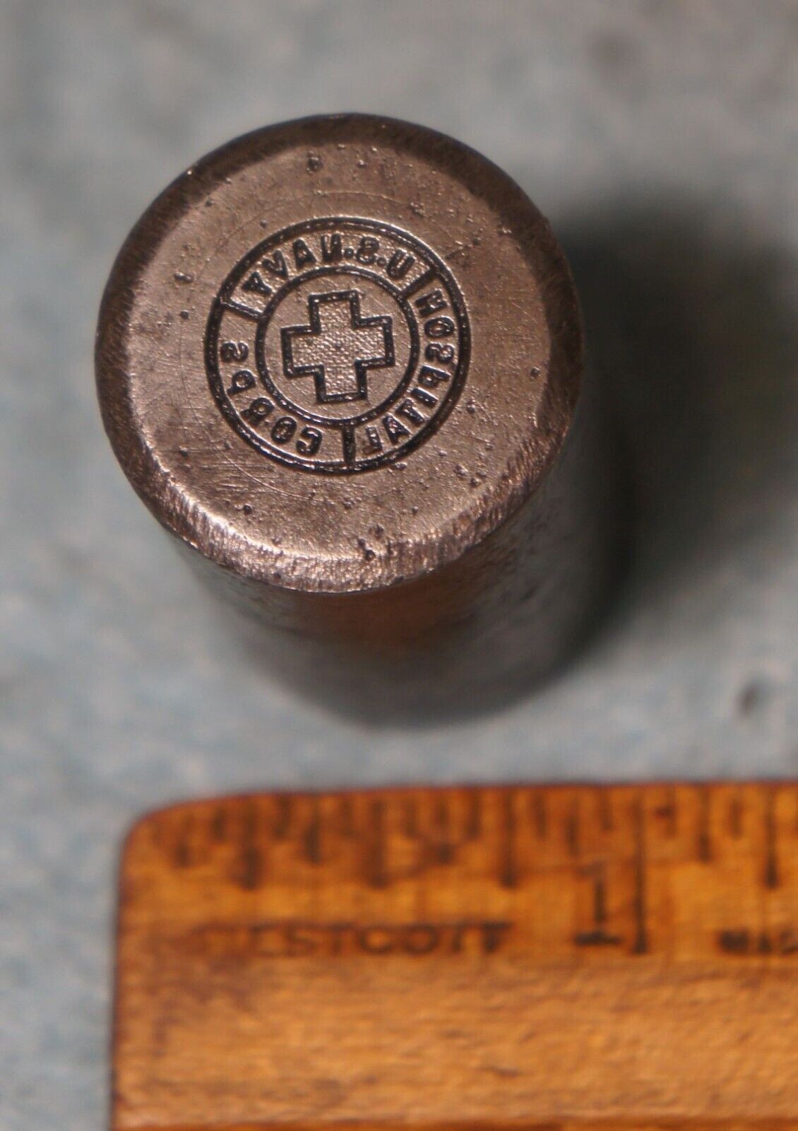 Antique Pre-WWII US NAVY HOSPITAL CORPS Pin STEEL STAMPING DIE JN1690