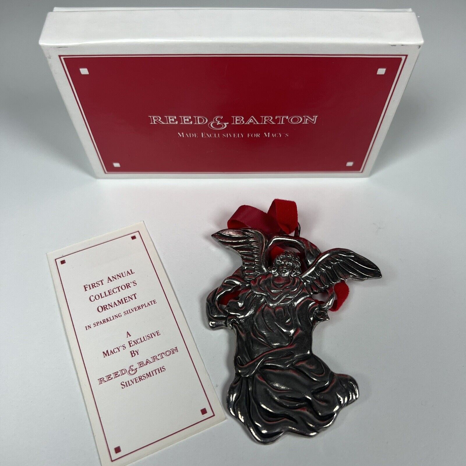 Reed & Barton Macy’s Exclusive 1st in Series Angel Ornament Silverplate