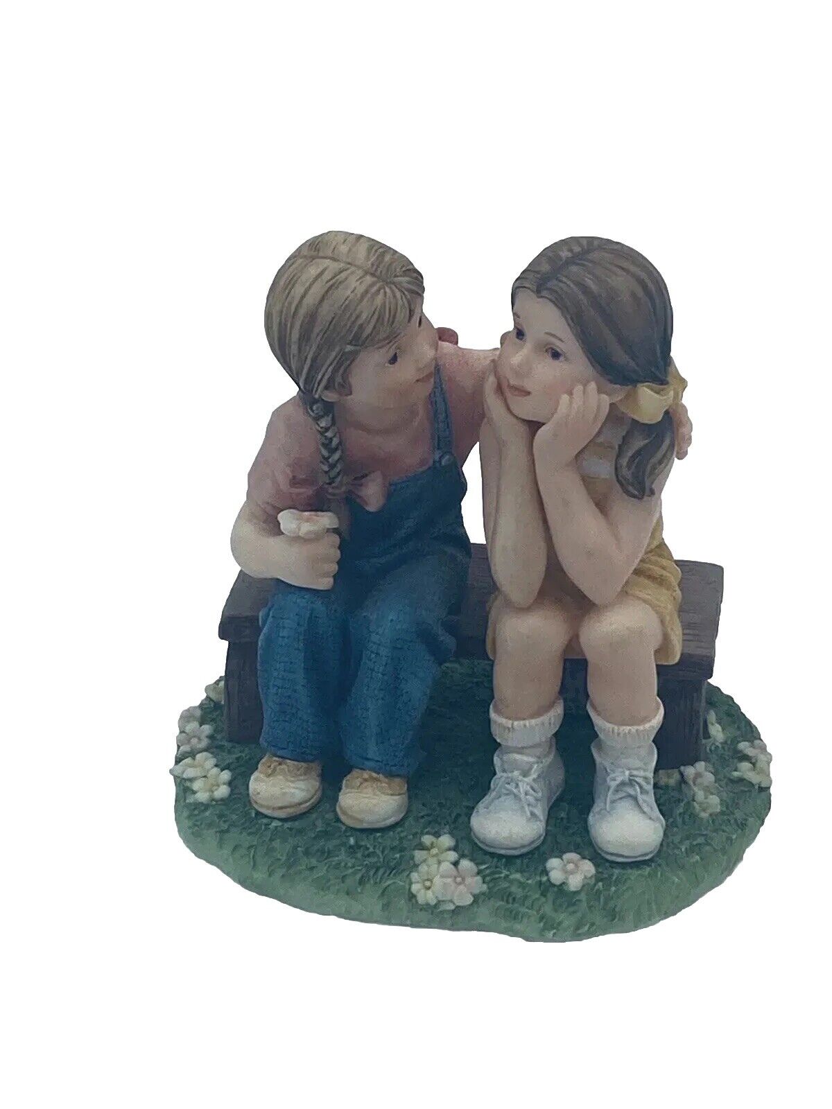 Demdaco Figurine Expressions of Love Girlfriends 2 Girls on a Bench VTG 2002