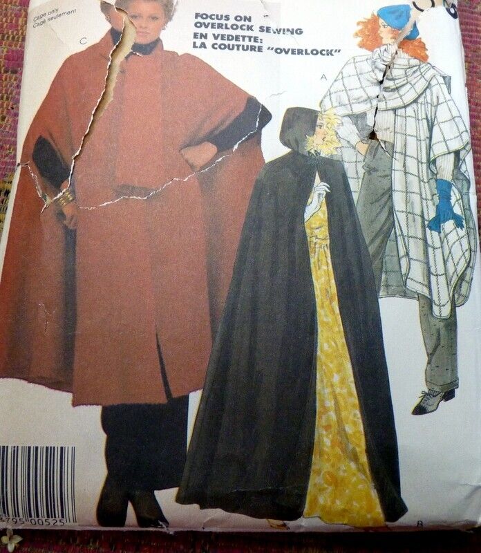 * LOVELY Vintage CAPES McCalls Sewing Pattern One Size