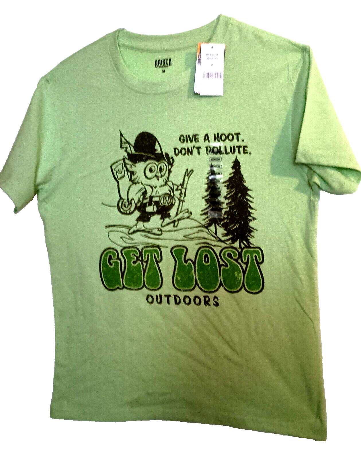 Woodsy The Owl Give A Hoot Don't Pollute Get Lost T-Shirt New NOS Size Med