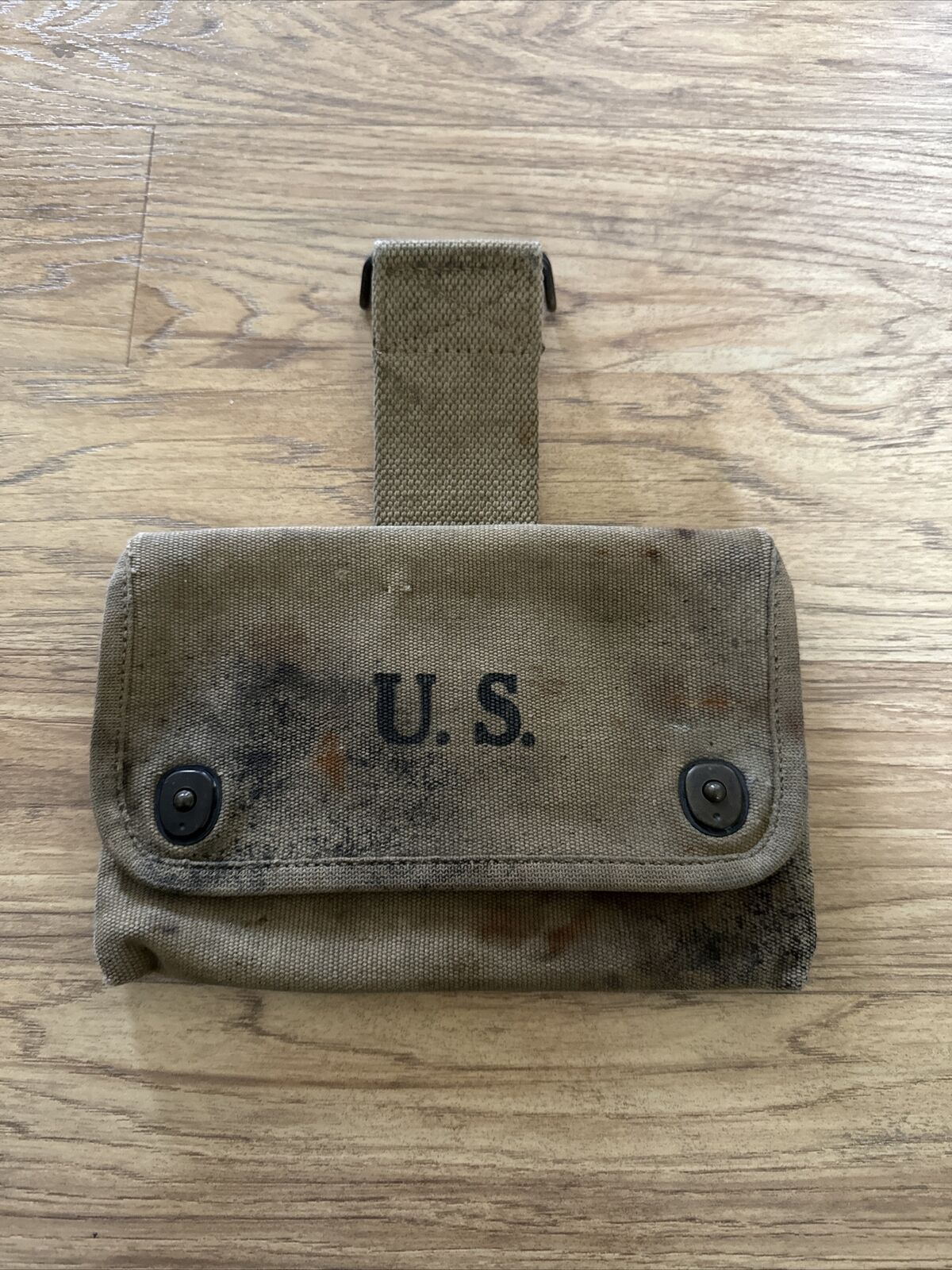 WWI US M1916 Dated 1918 US Army Squad Leader Documents Map Pouch