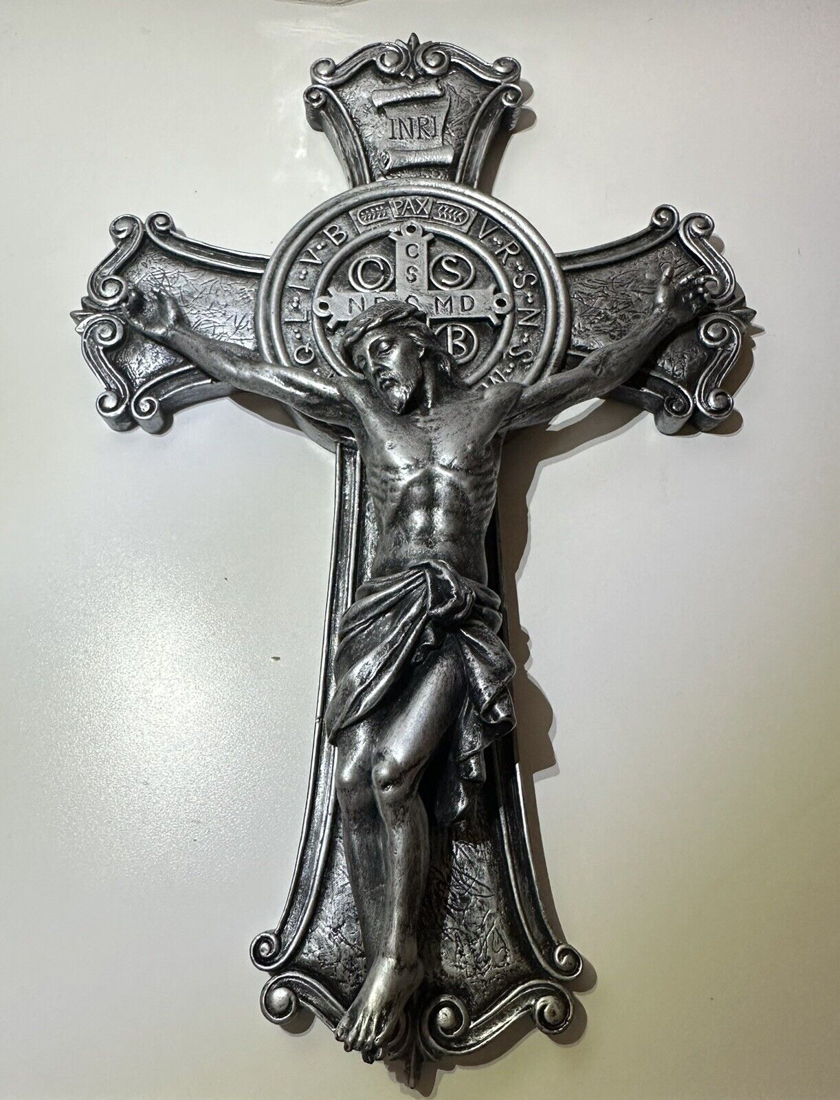 Joseph\'s Studio by Roman 2005 Holy Trinity Crucifix Jesus Silver