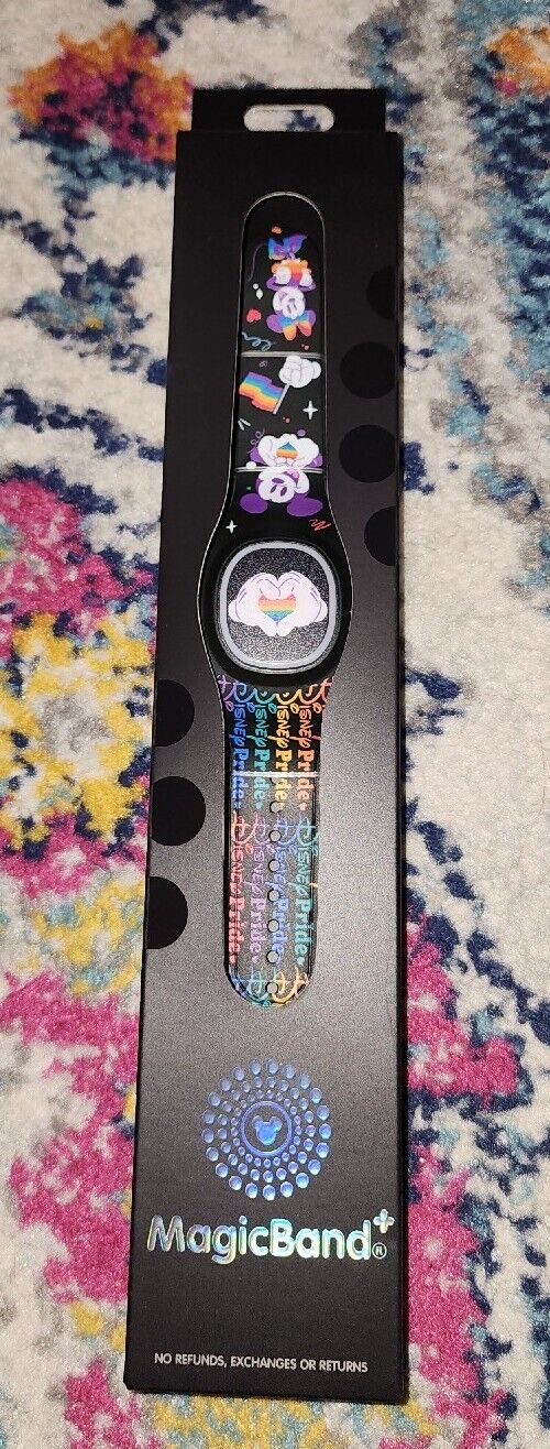 NEW Disney Parks Mickey Minnie Mouse Pride Rainbow Magic Band Plus Unlinked