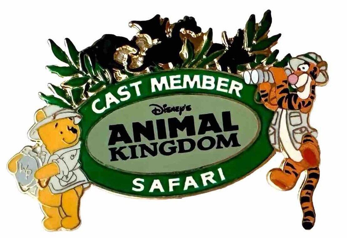 NEW Disney WDW Cast Member Animal Kingdom Safari Pooh & Tigger Pin