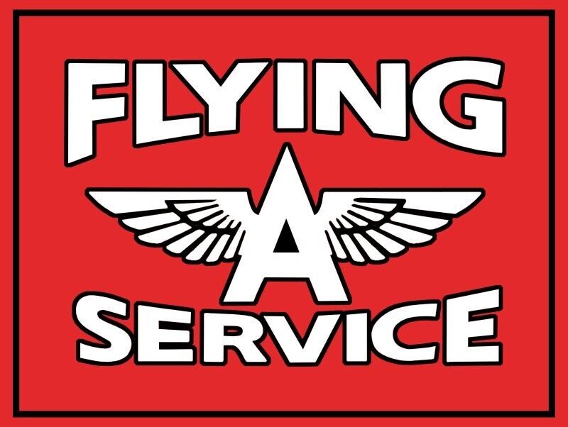 Flying A Gasoline & Auto Service NEW Metal Sign: 12x16\