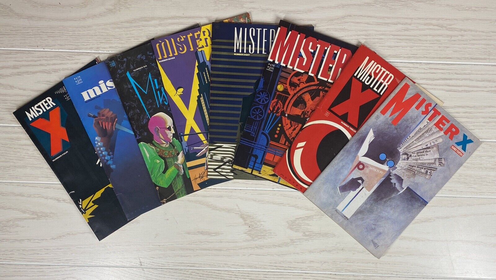 Mister X Lot of 8 Vortex Comics 4 5 6 7 8 10 12 14