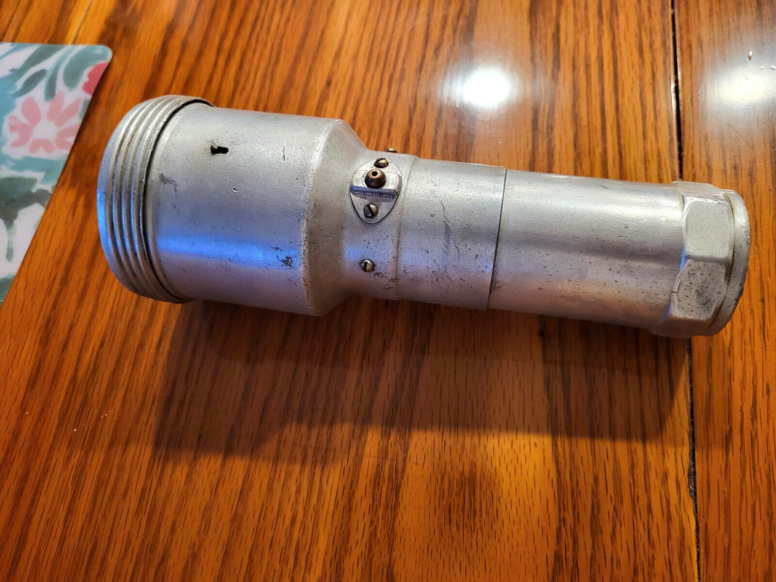 RARE 1924 Collins dynamo generated (USES NO BATTERIES)  flashlight