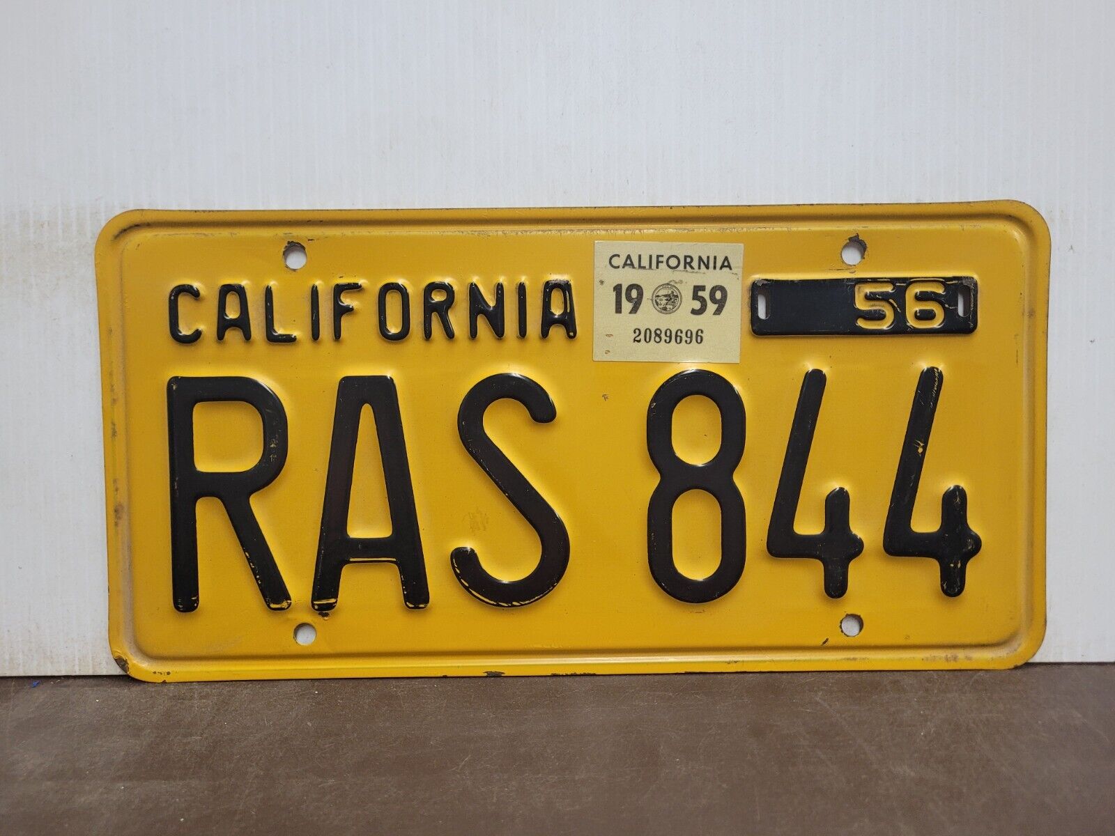 1959  California    License Plate Tag