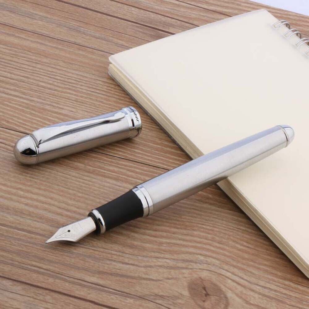High quality jinhao 750 stainless steel calligraphy Fountain Pen ink pen office