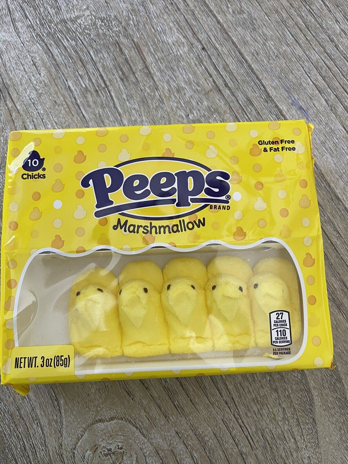 Peeps Yellow Marshmallow 10 Chicks 3 oz - Fast  Spring Easter Cancy