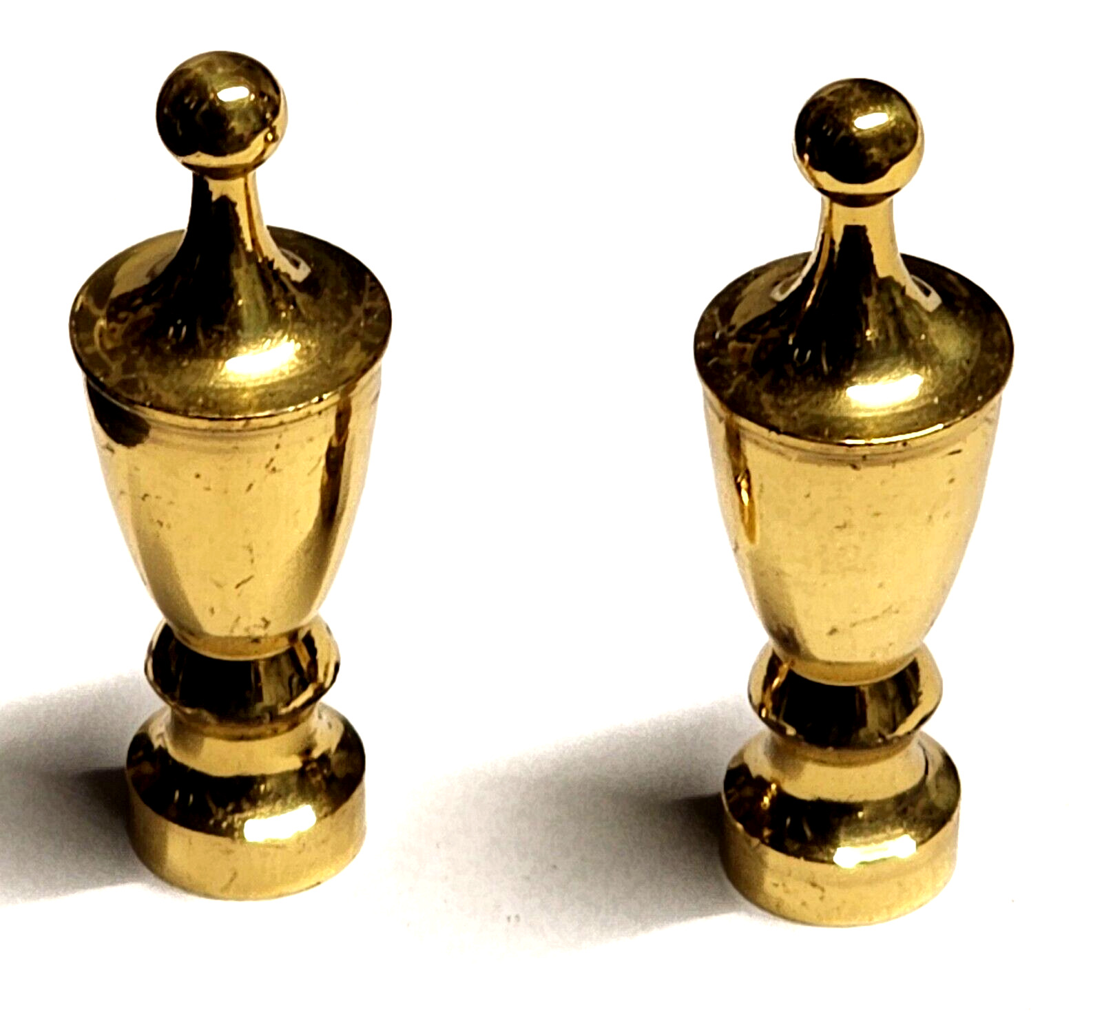Lamp Finial-MODERN URN Solid Brass Finish Machined and Highly Detailed 1 piece