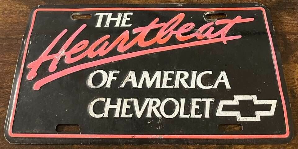 The Heartbeat of America Chevrolet Booster License Plate Chevy