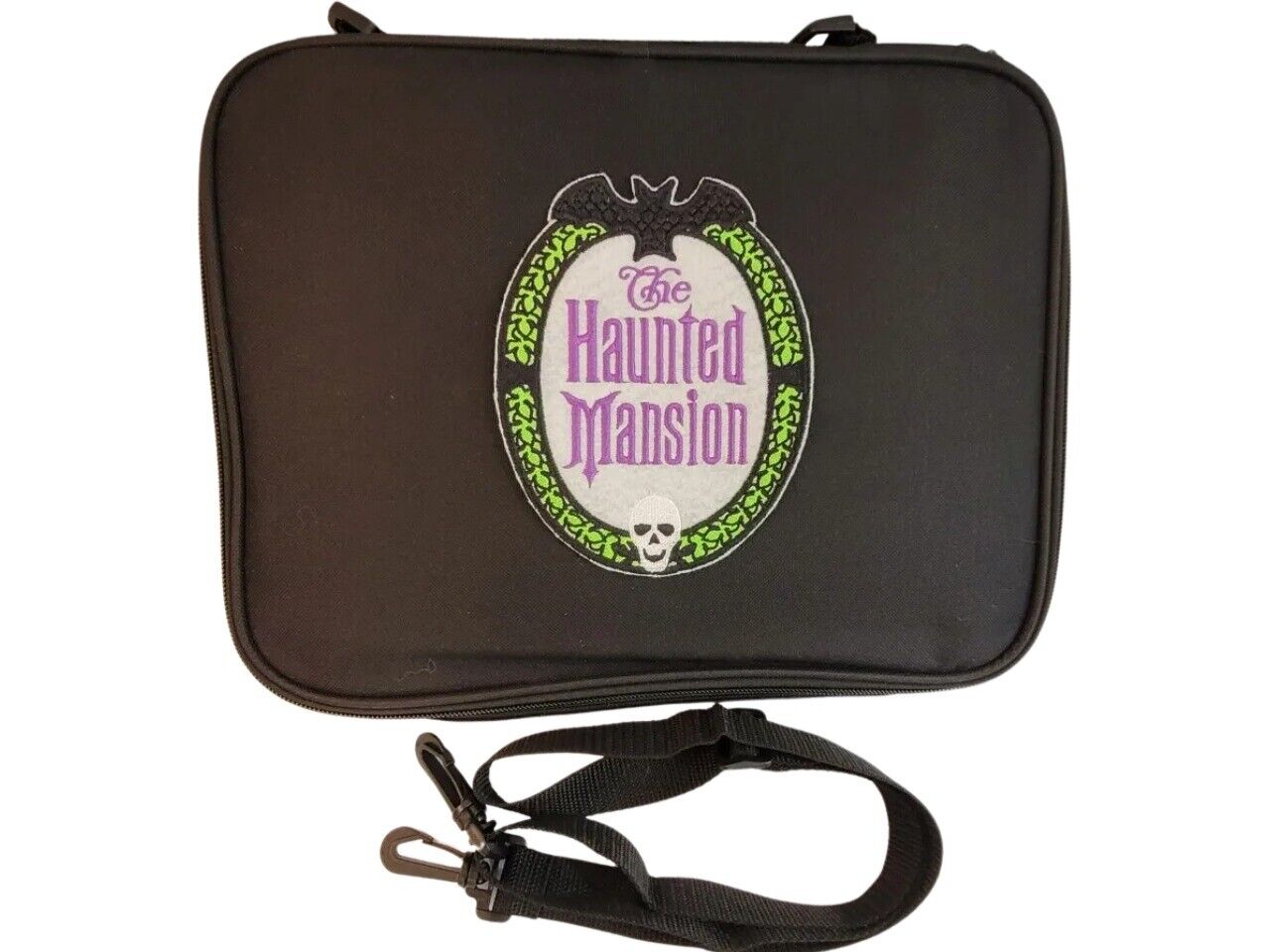 Haunted Mansion Logo Embroidery Pin Book Bag for Disney Pin Trading Collections