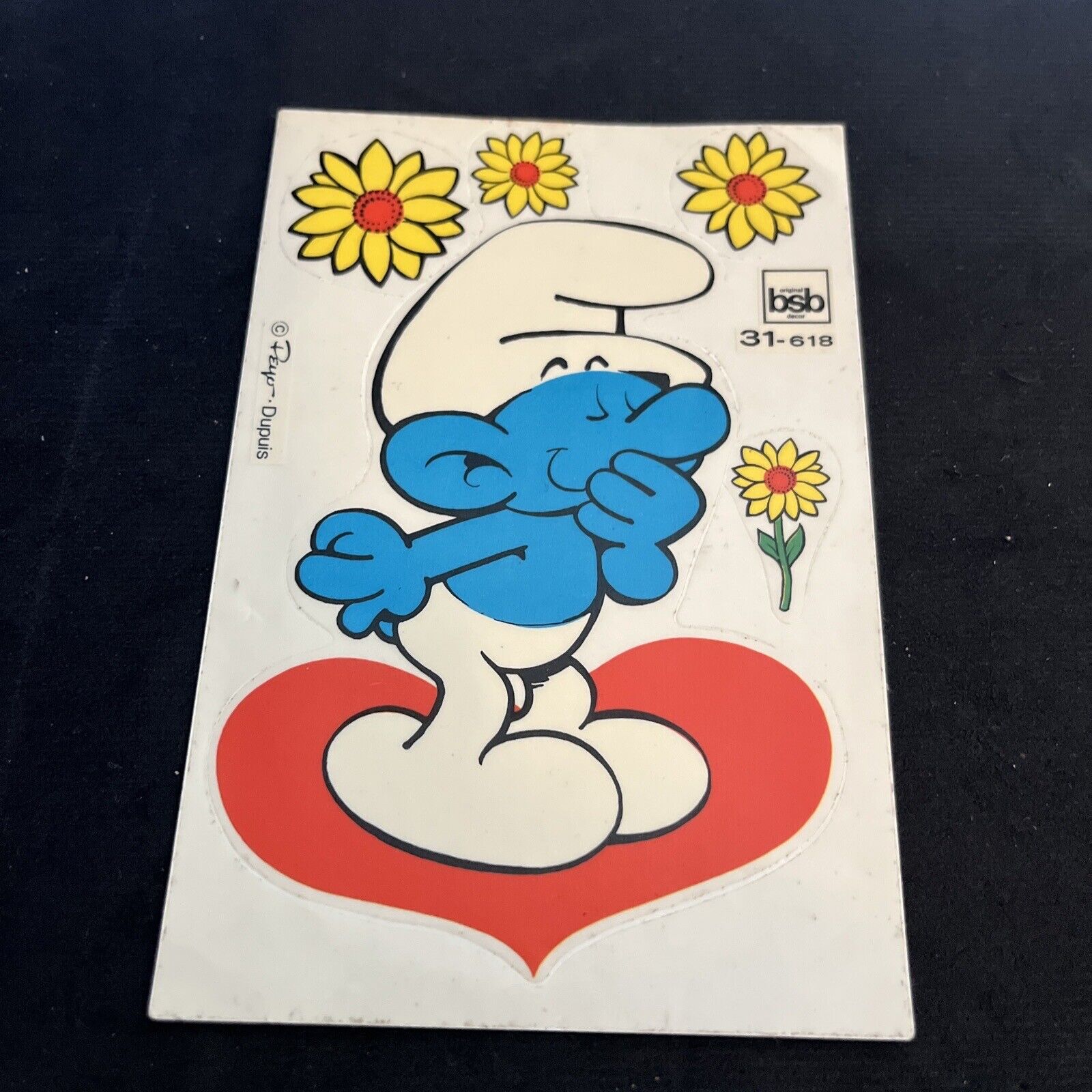 Vintage 80’s Peyo Dupuis SMURF Sticker - Rare & HTF