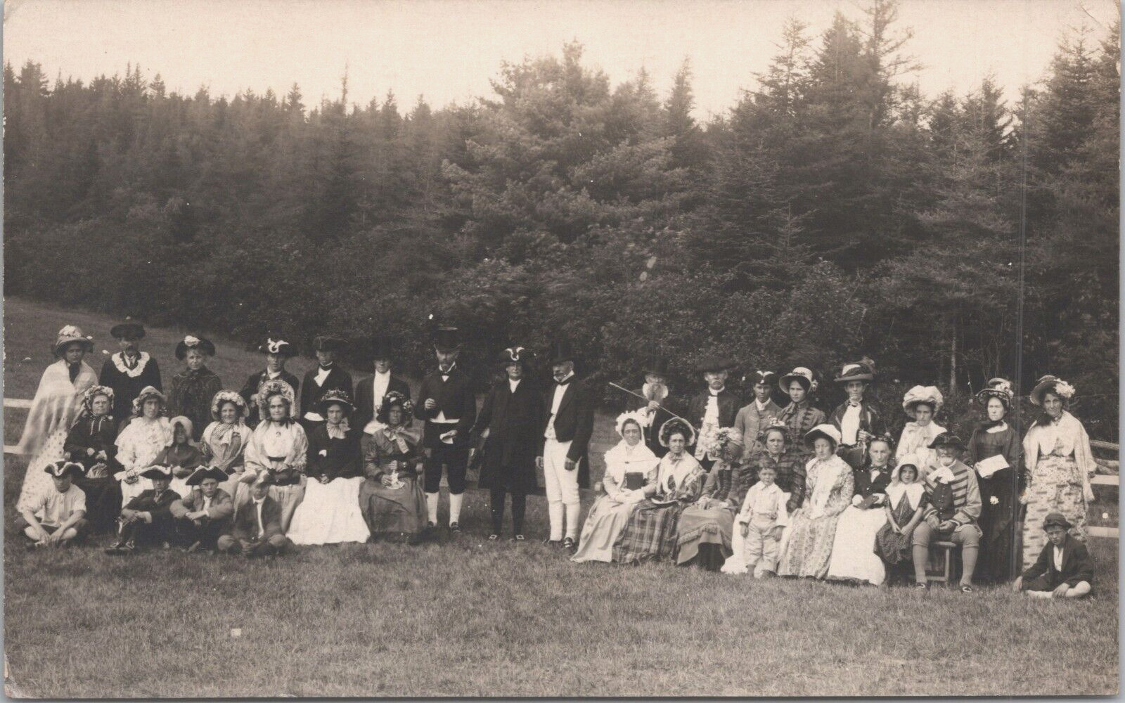 150th Anniversary Machias Valley Pageant Group 1913 RPPC Postcard - Unposted