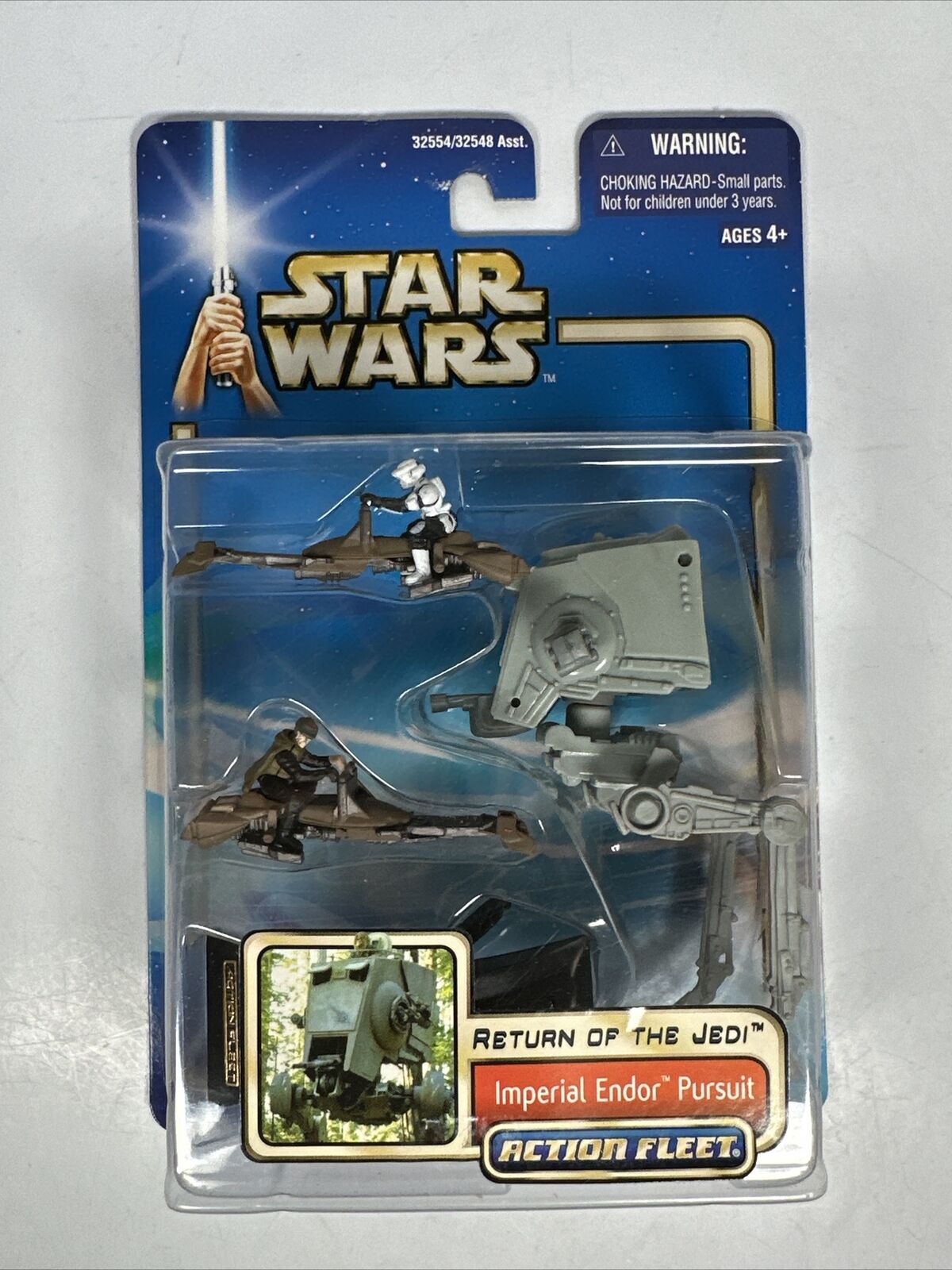 2002 Hasbro | Star Wars Return Of The Jedi | Action Fleet | Imperial Endor Pursu
