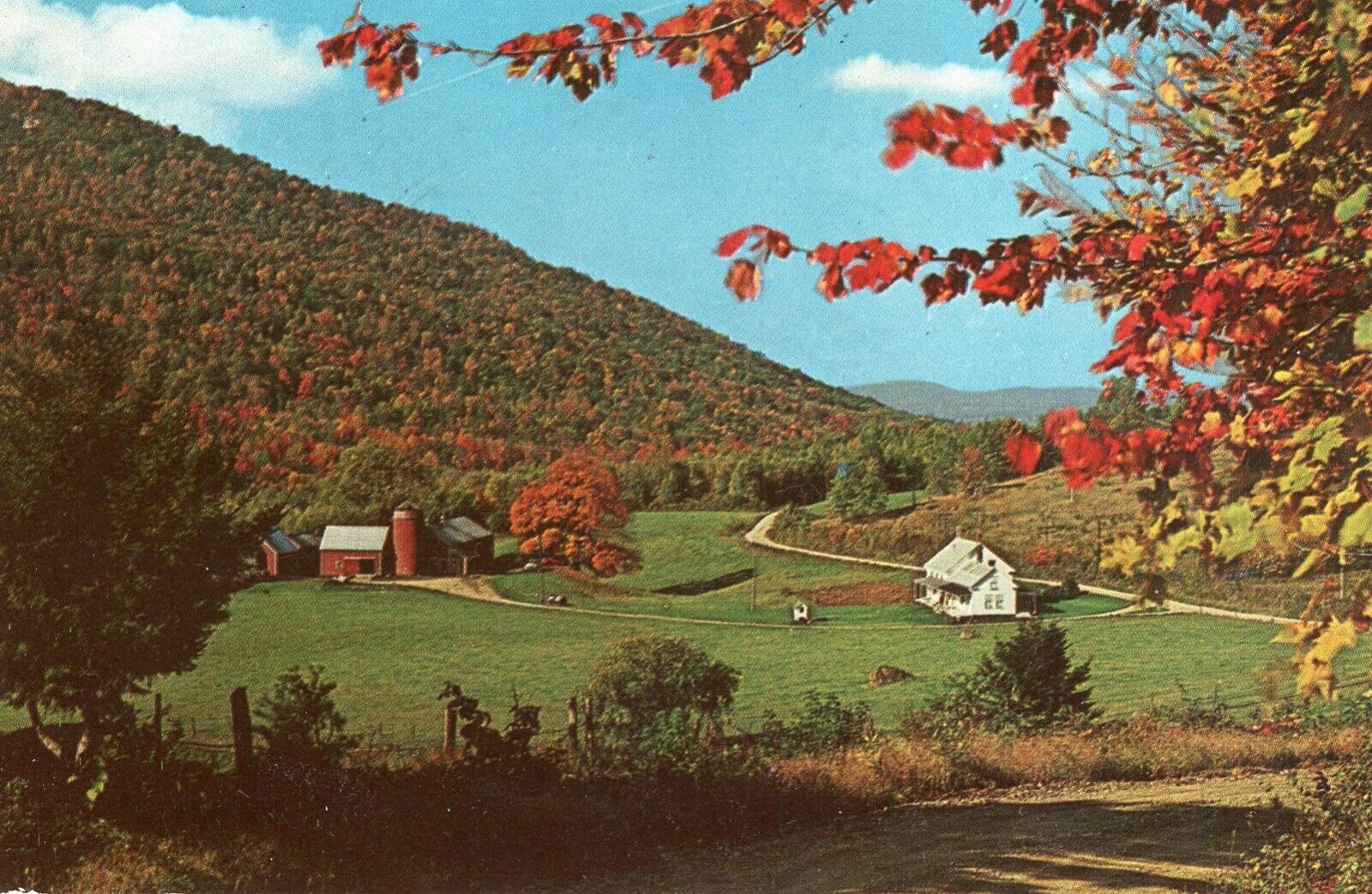 Flaming Foliage of Fall, 1969 --POSTCARD