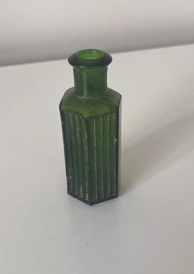 Old Vintage Glass Bottle Collectible Small