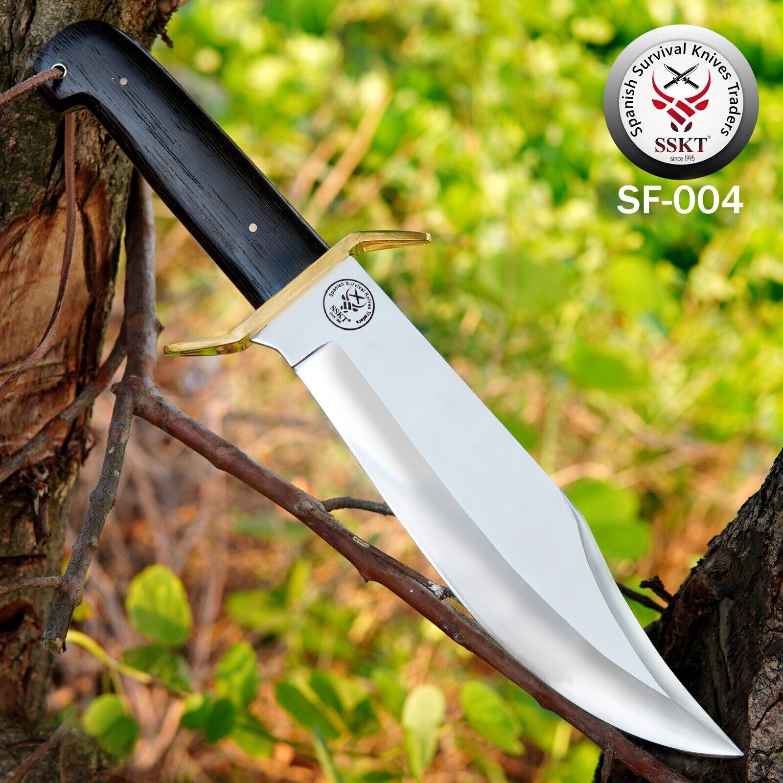Handmade 15 inches Hunting Knife 6mm Thickness D2 Steel Bowei Knife