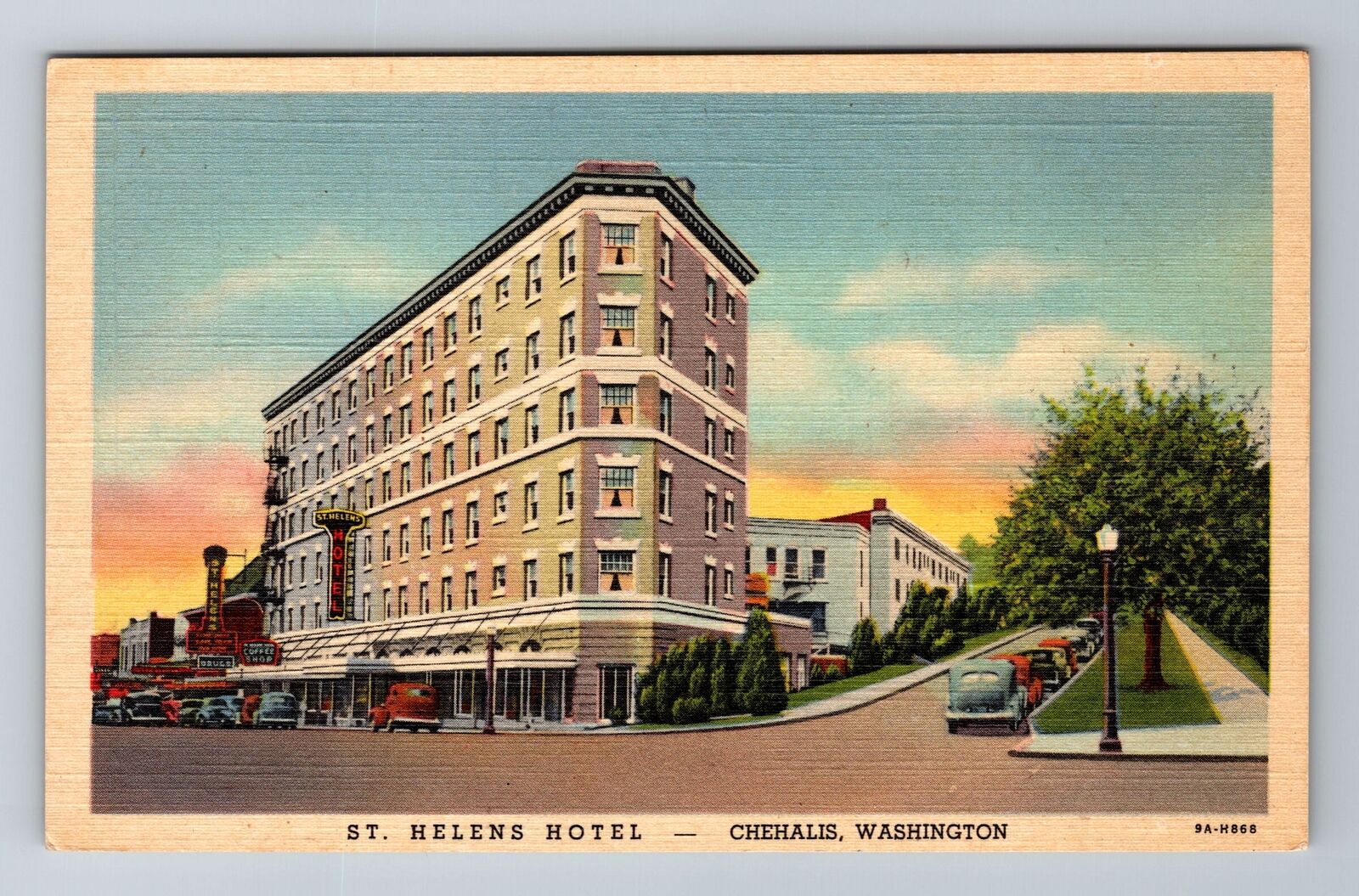 Chehalis WA-Washington, St Helens Hotel, Advertising Antique Vintage Postcard