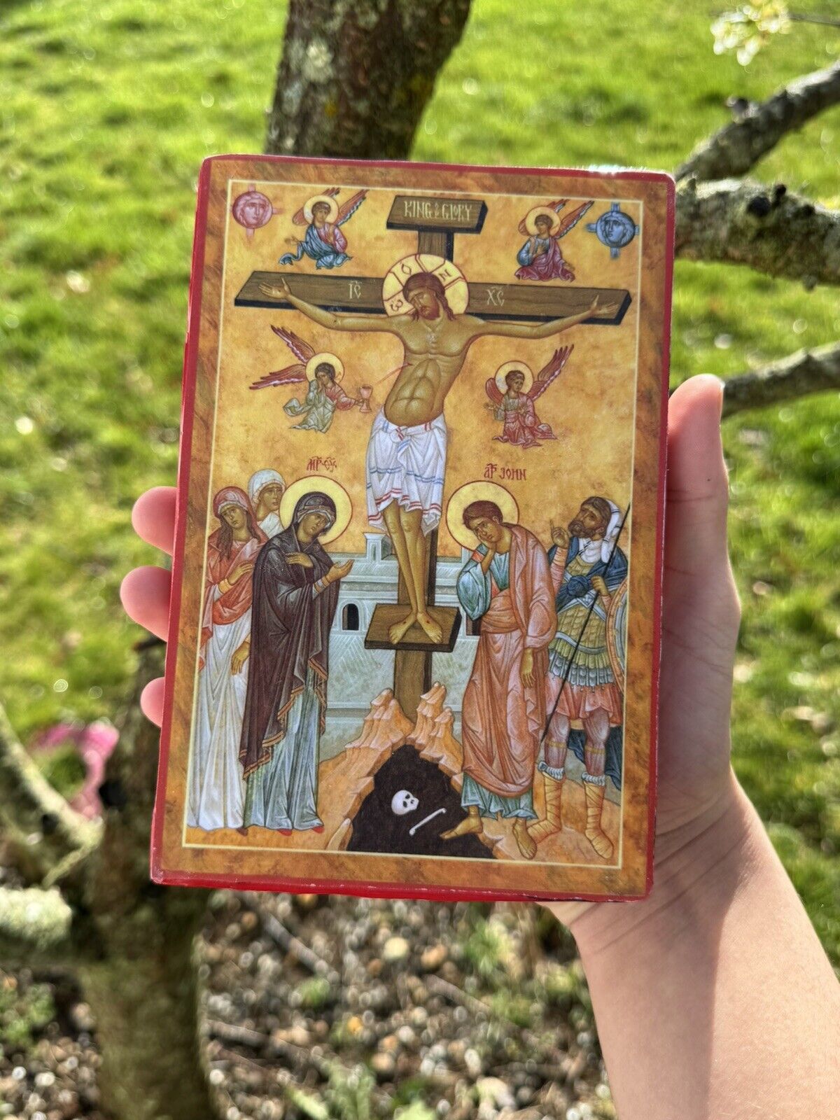 The Crucifixion Of Jesus Christ Handmade Icon