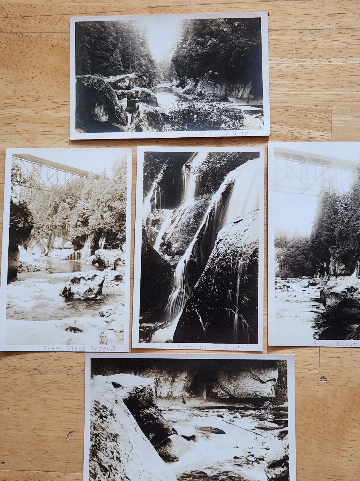 Lot Of 5 Rppc\'s,Green River Gorge,Washington,early 1900s,photo Of Bridge&others 