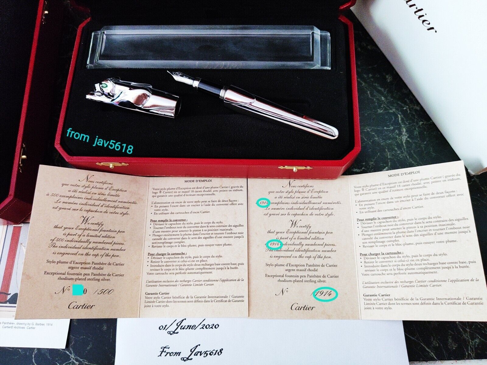 CARTIER PANTHERE PANTHER FOUNTAIN PEN EXCEPTIONAL,ART💎RELIC,RAREST,NEW,💎💎💎