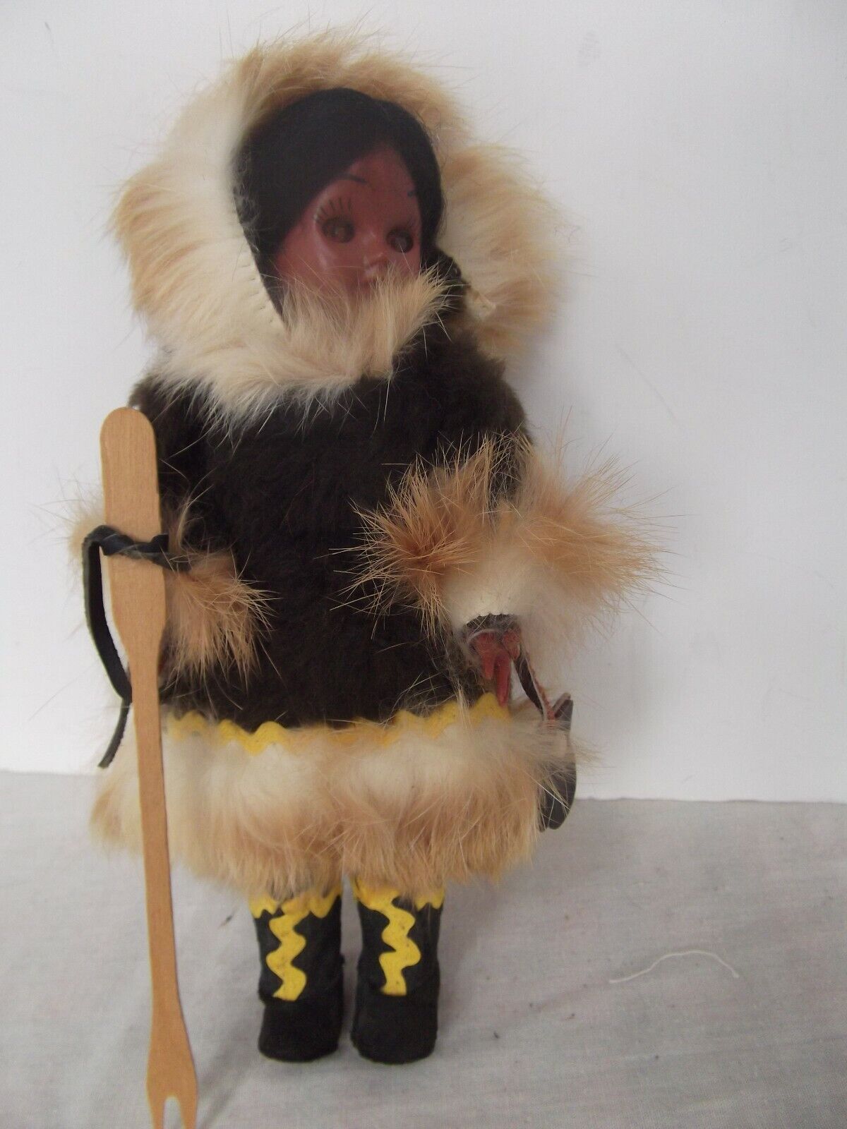 vtg doll 7.5in Nancy Ann Storybook Native Alaska Eskimo Inuit - See Description