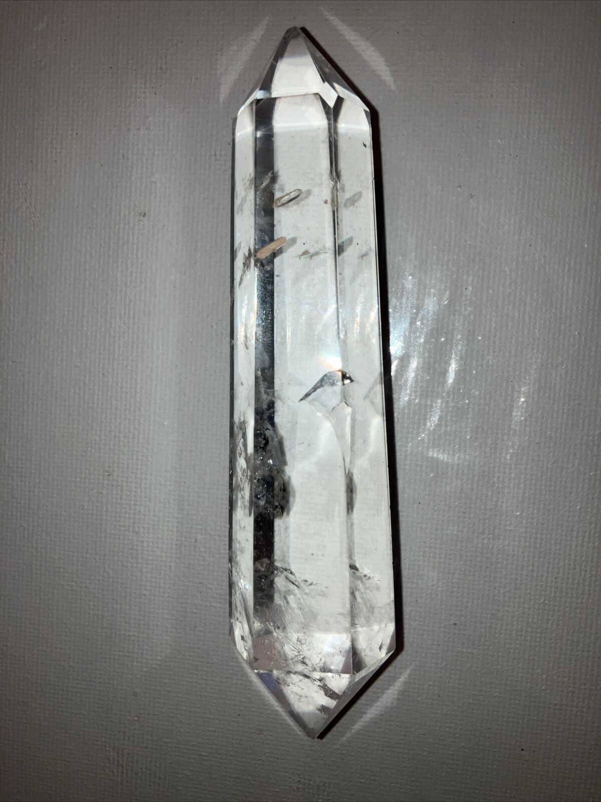 clear quartz crystal point large