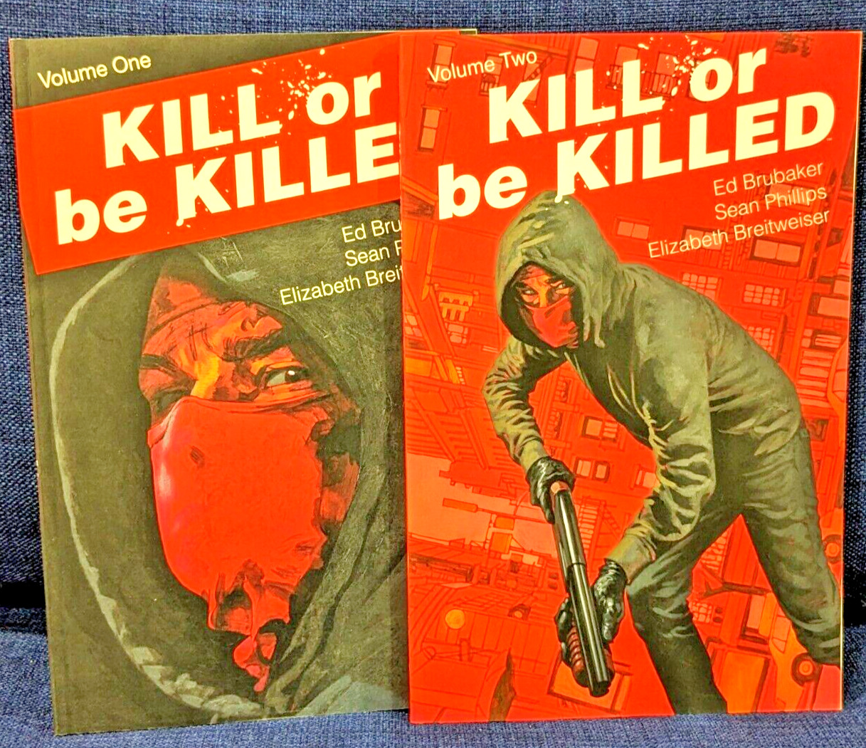 Kill or Kill Be Killed Paperback Volumes 1 & 2 by Ed Brubaker & Sean Phillips