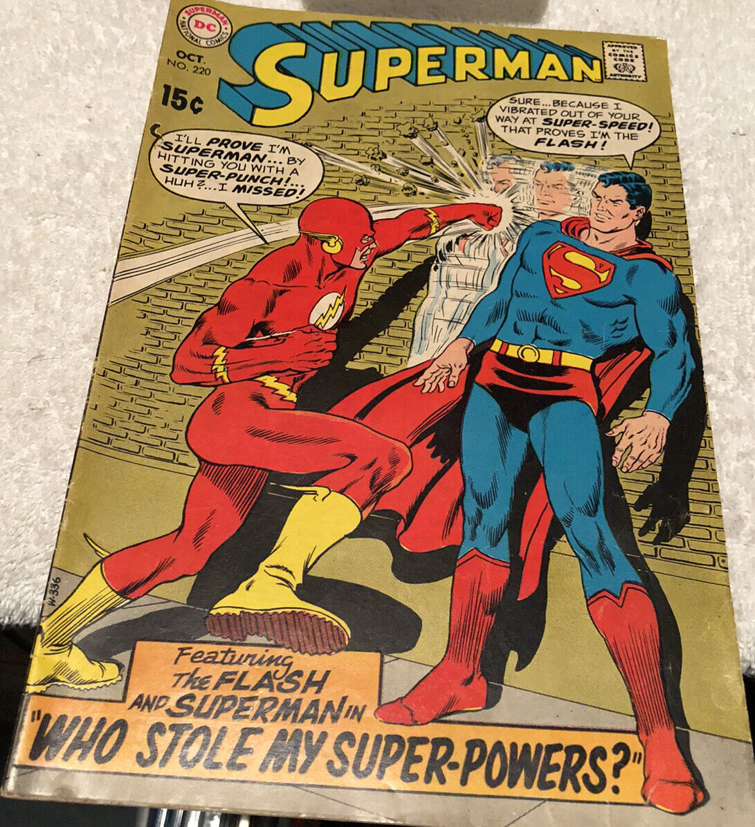 Superman #220 (1969) Silver Age DC Comics Preowned