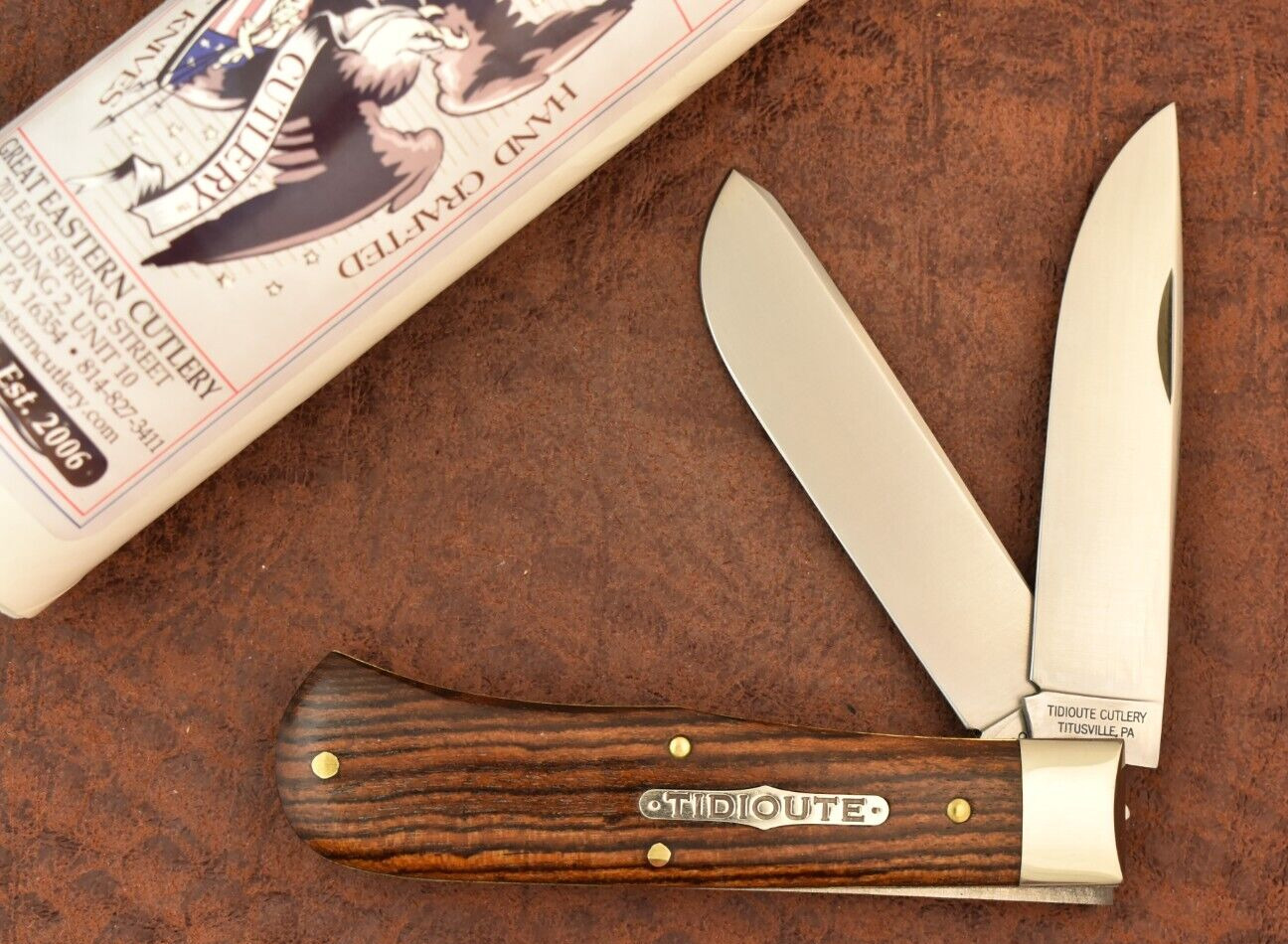 GREAT EASTERN GEC MEXICAN BOCOTE WOOD SCOUT TRAPPER KNFIE 2021 735221 (15666)