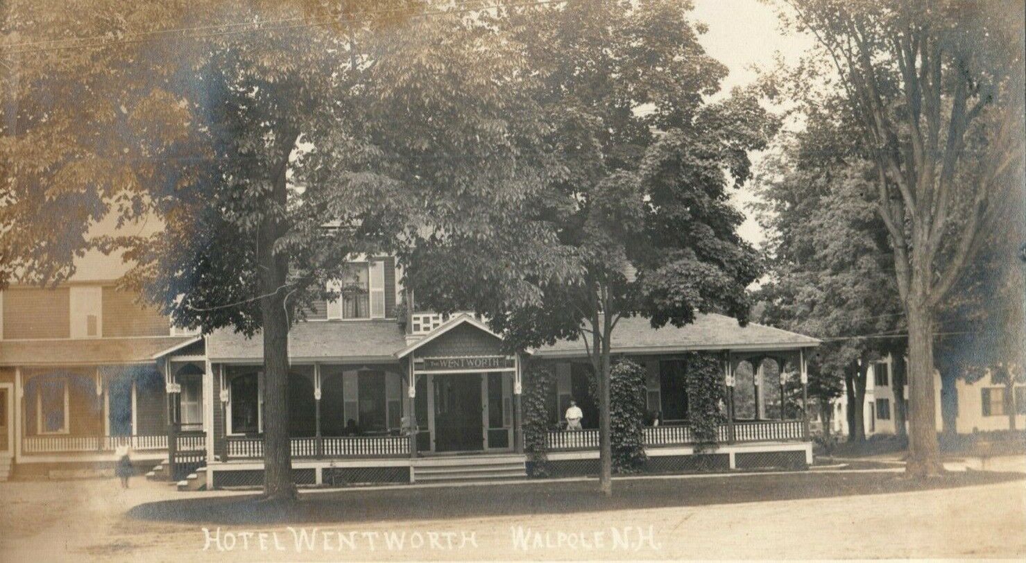 c1905 Hotel Wentworth Walpole New Hampshire NH RPPC Photo Postcard