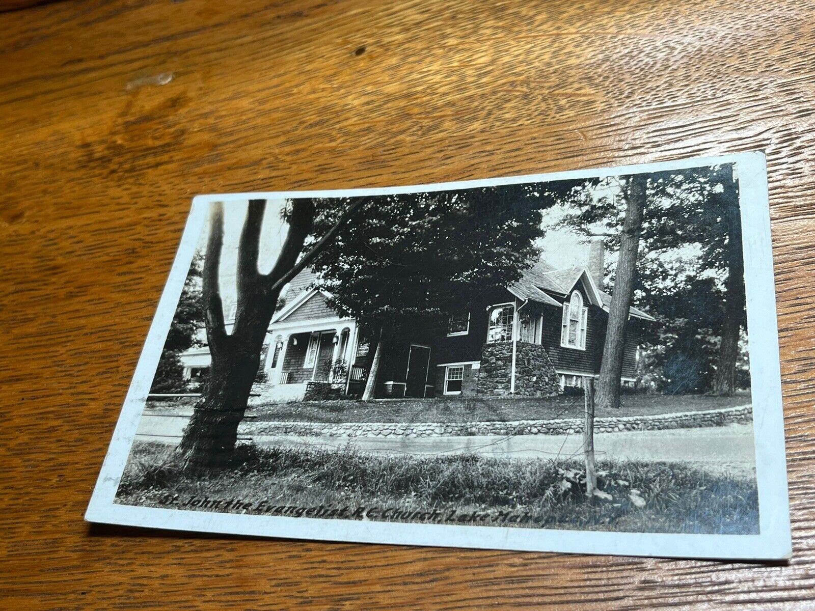 Vintage Postcard RPPC John Evangelist R. Church Lake Mahopac New York 1930