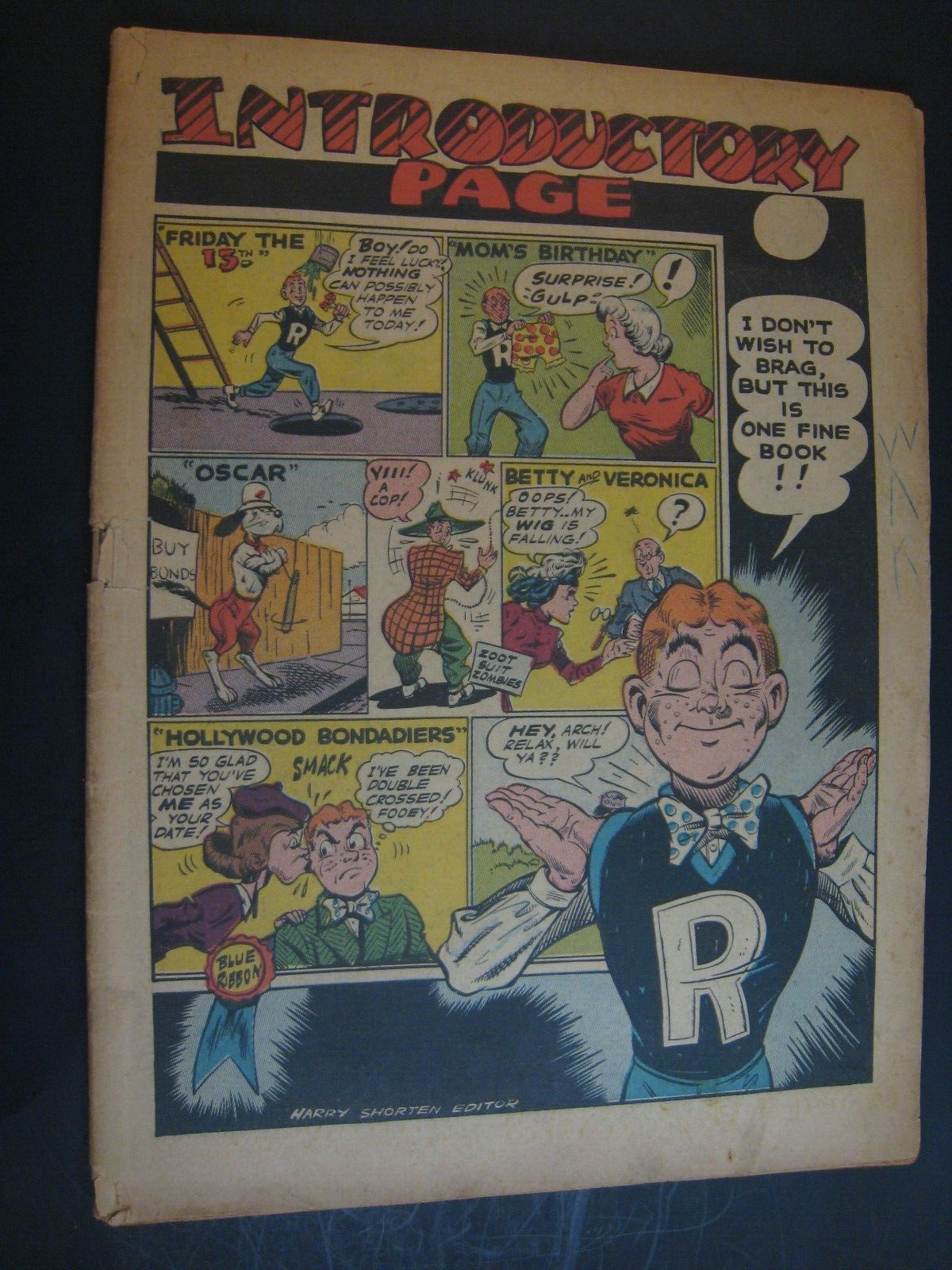 Archie Comics #8 ..1944- Golden Age MLJ comic book-Scarce, Coverless