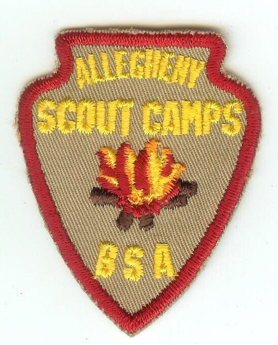 Allegheny Scout Camps Arrowhead, Bright Yellow Letters/Mesh Back, PA