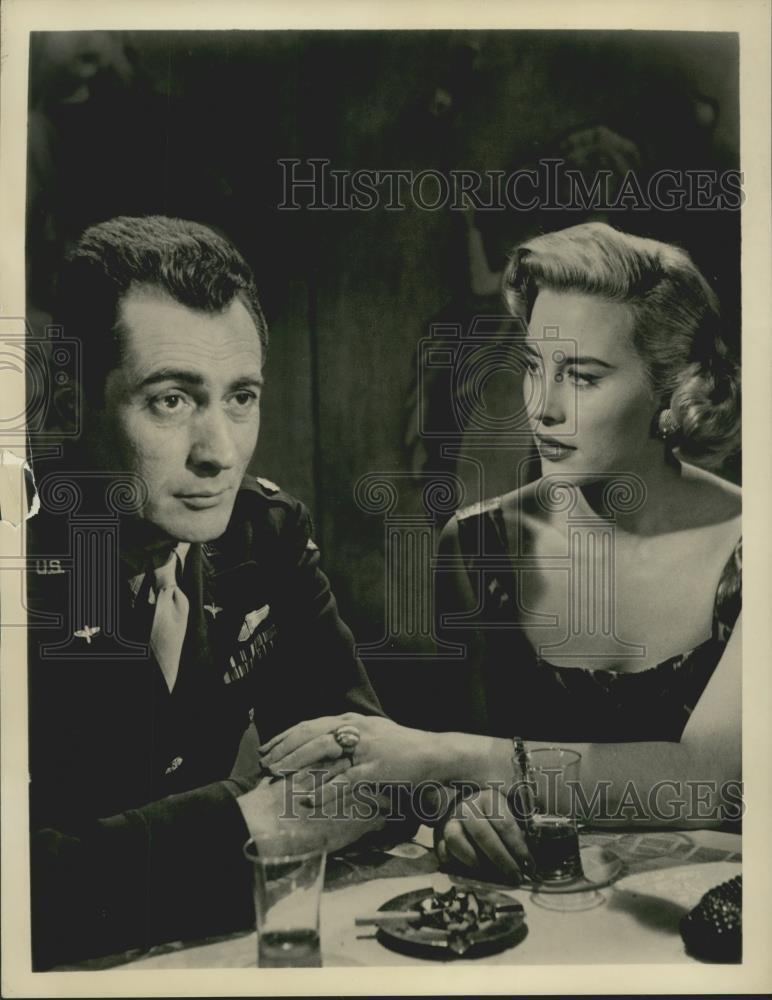 1957 Press Photo Actors Patrick Hold, Naomi Chance in \