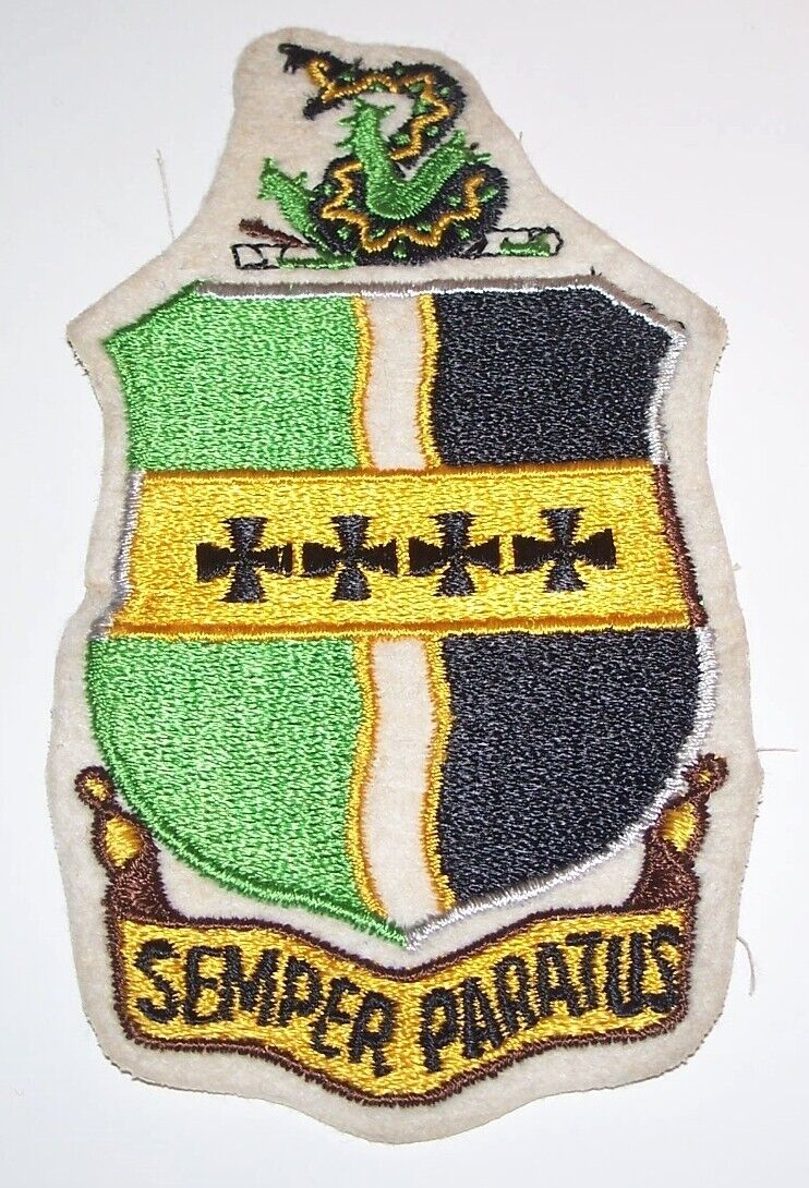 ORIGINAL EMBROIDERED WOOL 1950\'s 9th BOMB GROUP PATCH (BACKING GLOWS)