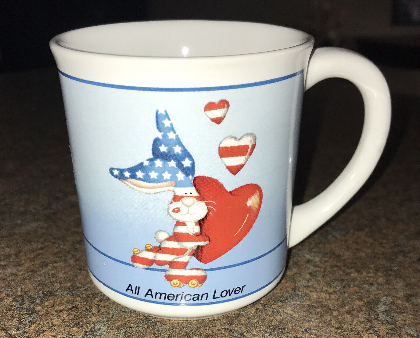 Vintage 1983 Moskowitz Signed All American Lover Applause Coffee Mug