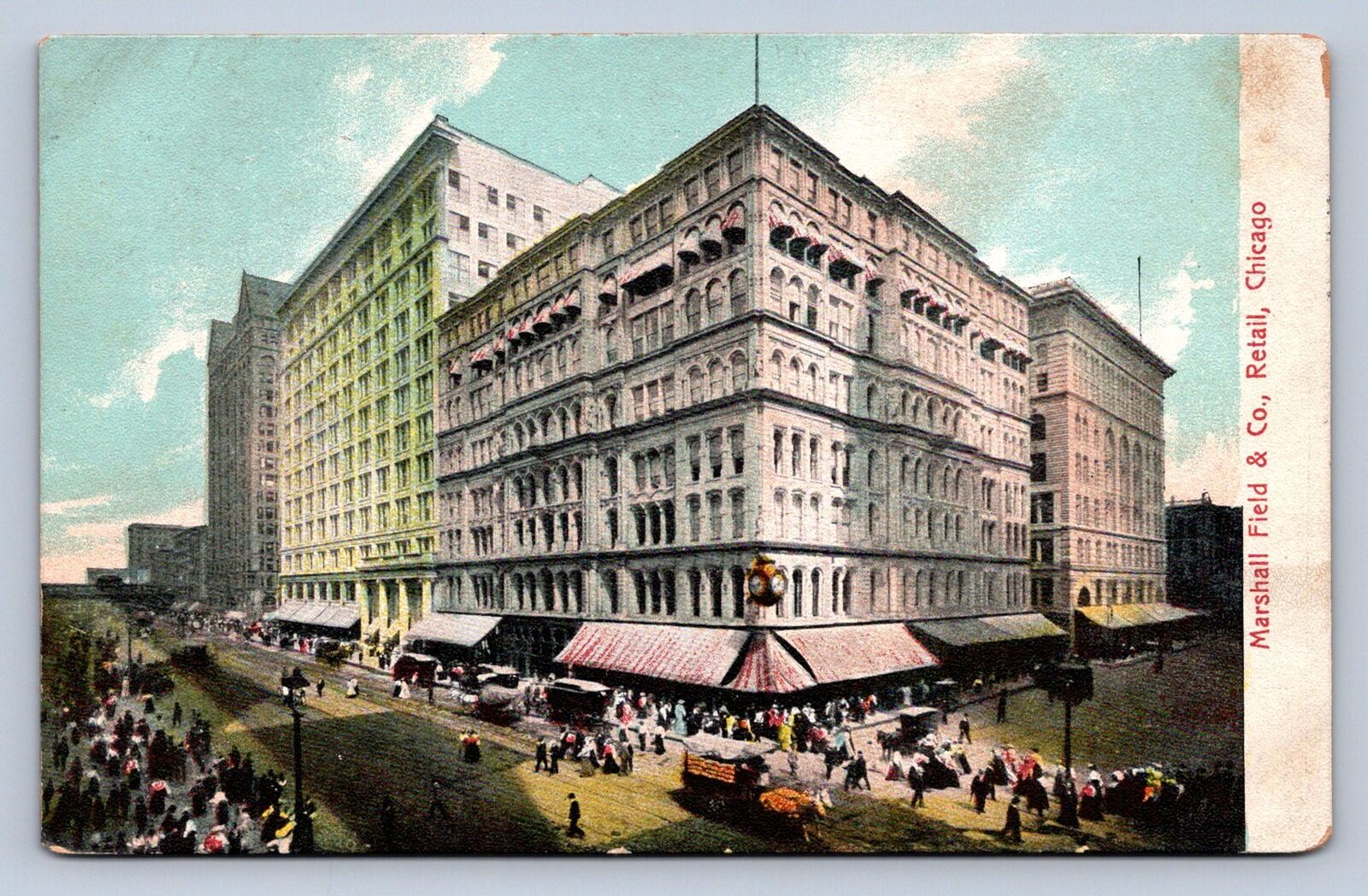 JH3/ Chicago Illinois Postcard c1910 Marshall Field & Co Undivided Store 84