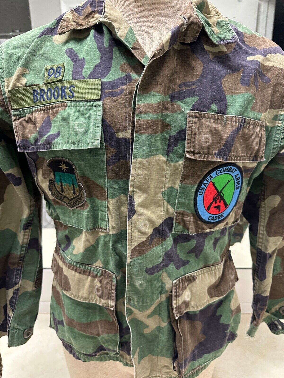 USAF Academy Cammo Shirt W/Patches - Size XSMALL