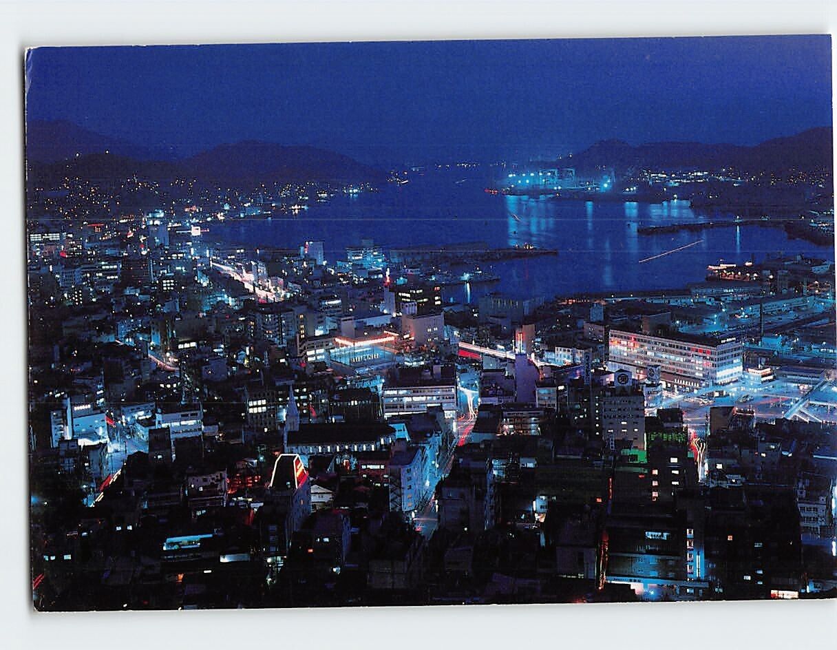Postcard Night View Of Nagasaki City Nagasaki Japan