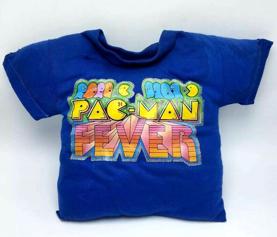 Vintage 1980s Pac Man Fever T-Shirt Pillow Super Unique Video Game Collectible