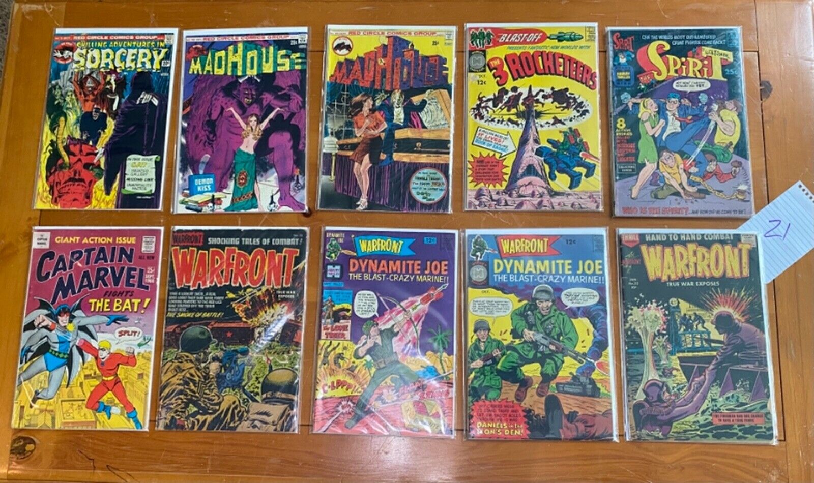 LOT of 10 Silver Age War Etc. 1960s RARE & COMPLE.  (Selling All My Comic Books)